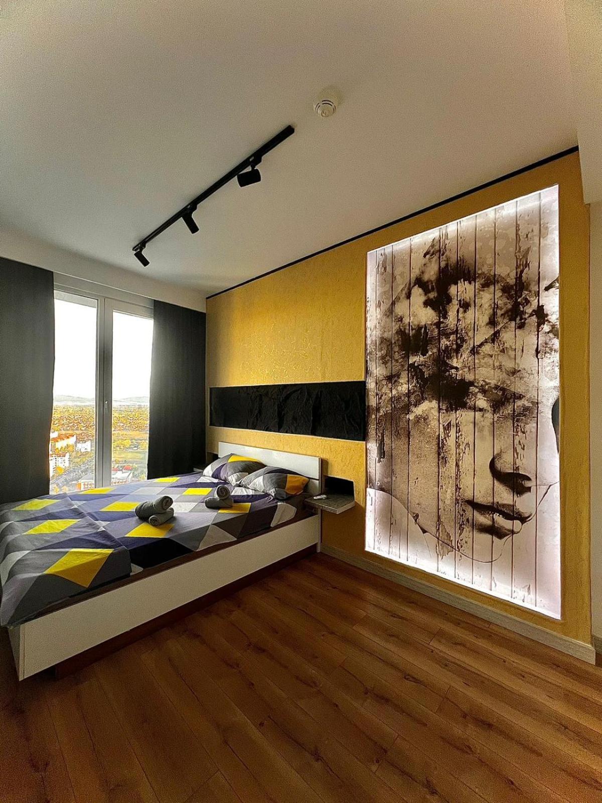 Alfred Sky Smart Apartment 29Th Spa Included Скопье Экстерьер фото