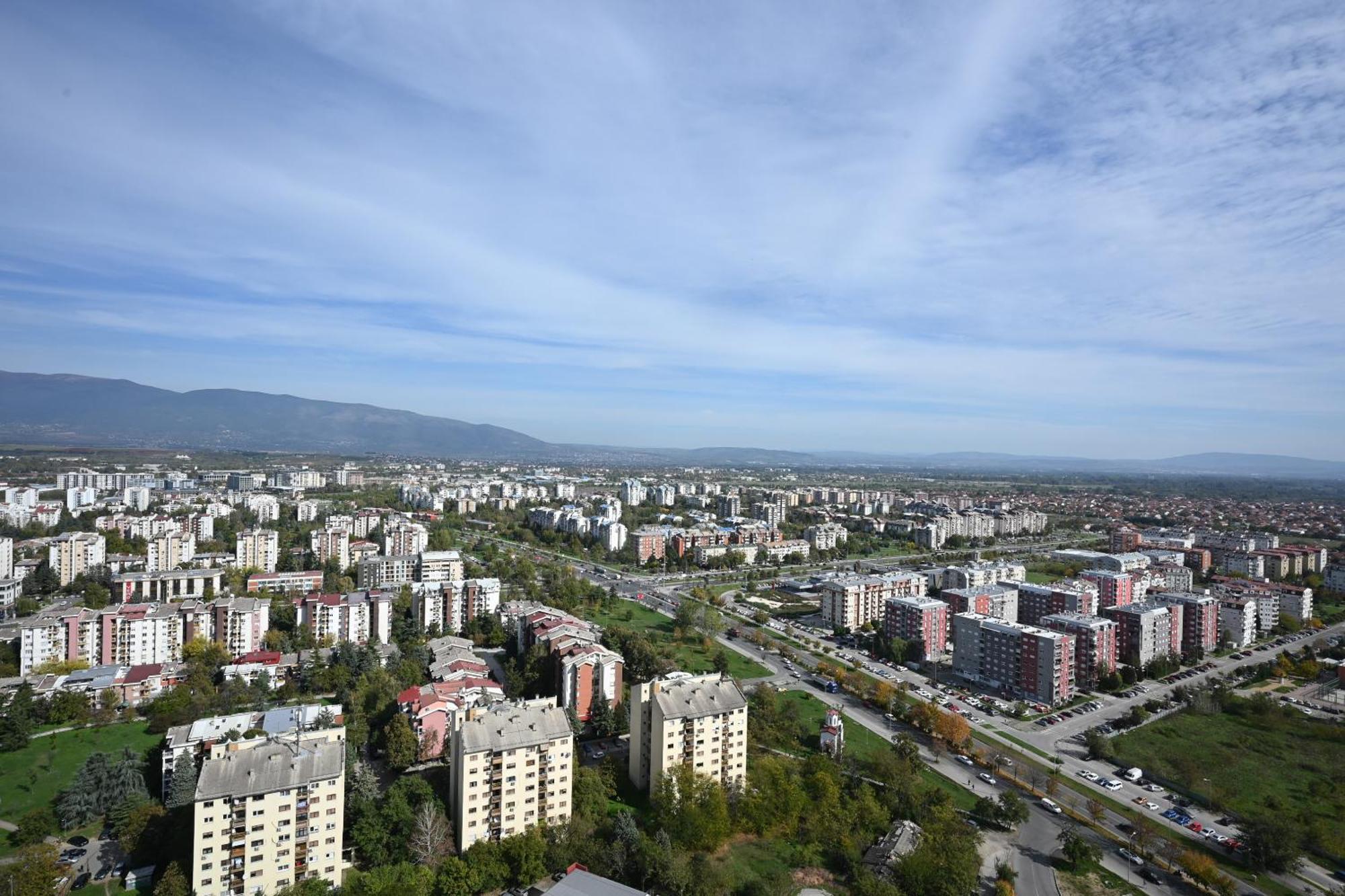 Alfred Sky Smart Apartment 29Th Spa Included Скопье Экстерьер фото